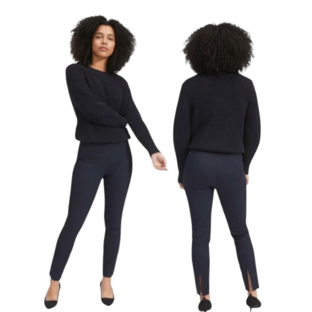 Everlane Size 2 Black Back Leg Slit Skinny Pants